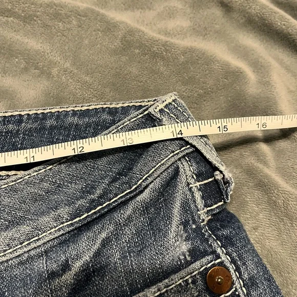 True Religion Jeans size 28 EUC slight flare wide leg Extremely Rare Billy Jeans - Picture 5 of 7